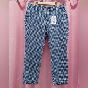 Tommy Hilfiger Blue/White Gingham Pants Sz 10